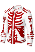 GLISSN Red World Philly Bull Jacket – Premium Biker Streetwear